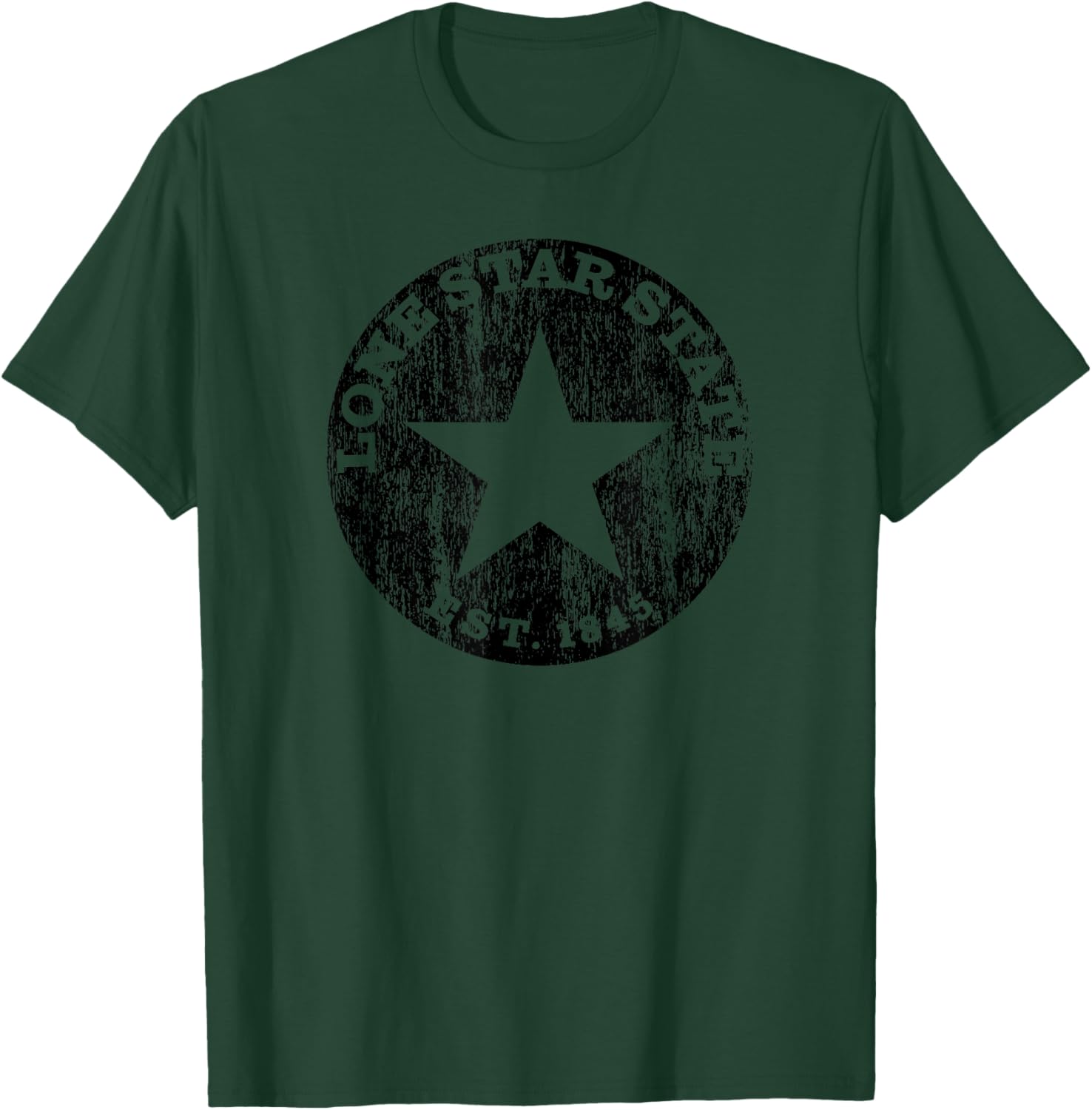 Texas Vintage Lone Star State 1845 T-Shirt - T-Shirt | Forest