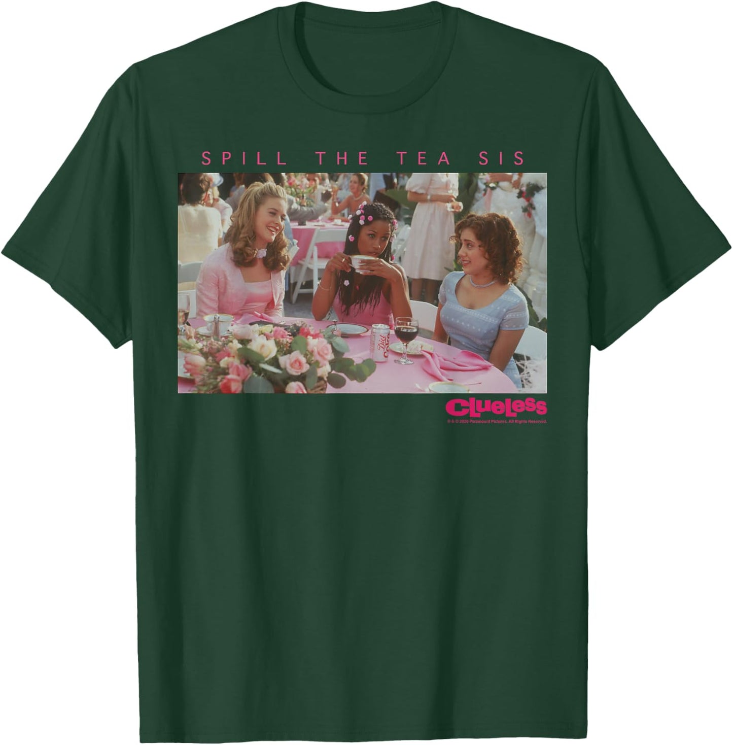Clueless Spill The Tea Sis T-Shirt - T-Shirt | Forest