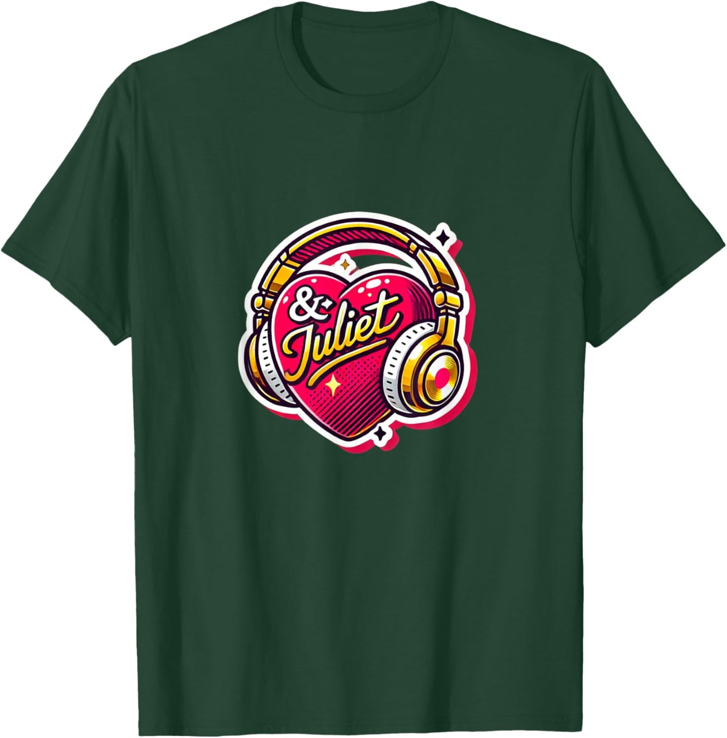 & Juliet Musical Theatre Heart Musicals T-Shirt - T-Shirt | Forest