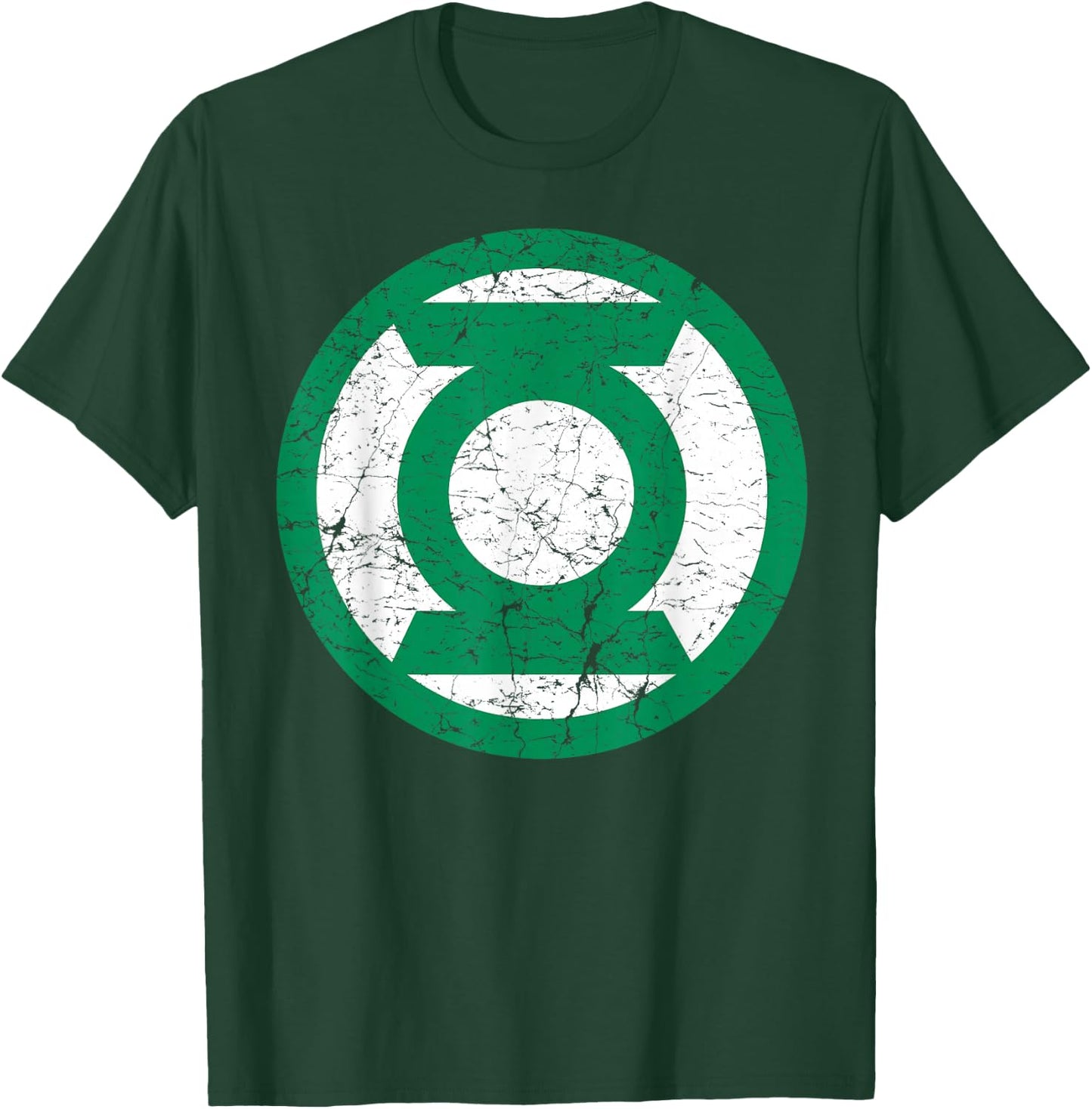 DC Green Lantern Logo Distressed T-Shirt - T-Shirt | Forest