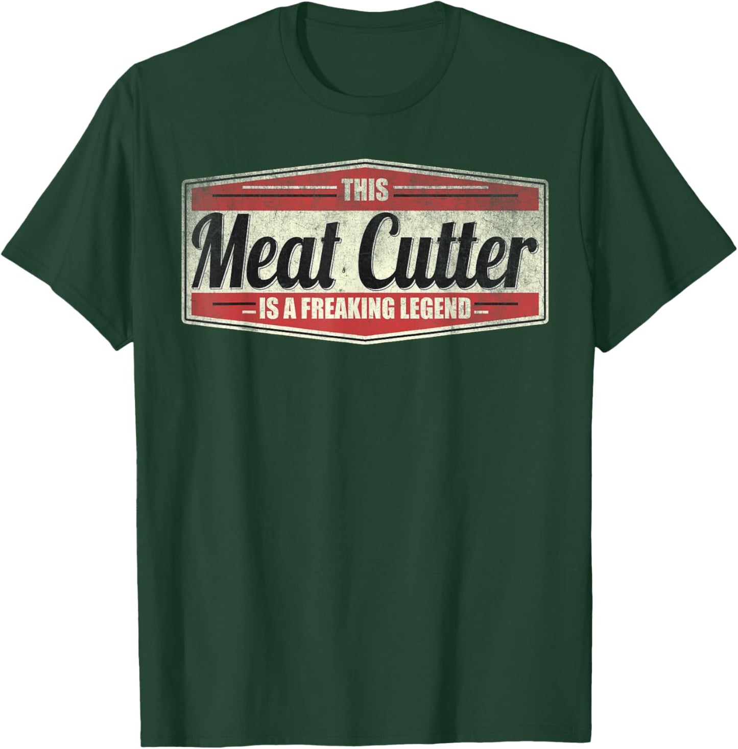 Funny Profession Quote Vintage Meat Cutter T-Shirt - T-Shirt | Forest
