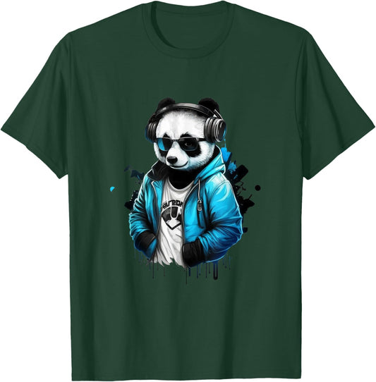Panda Music DJ Controller Gaming Panda T-Shirt - T-Shirt | Forest