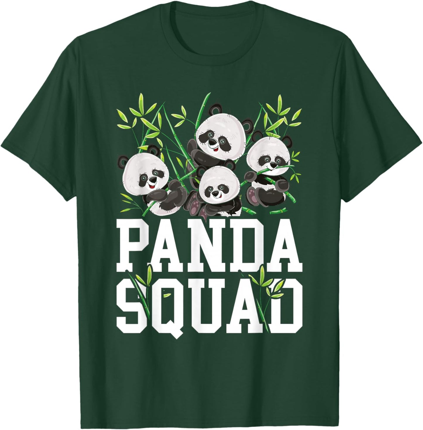 Cute Panda Family Graphic Panda Squad T-Shirt - T-Shirt | Forest