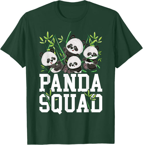Cute Panda Family Graphic Panda Squad