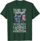 Thank You Veterans For Your Service And Sacrifice And Patrio T-Shirt - T-Shirt | Forest