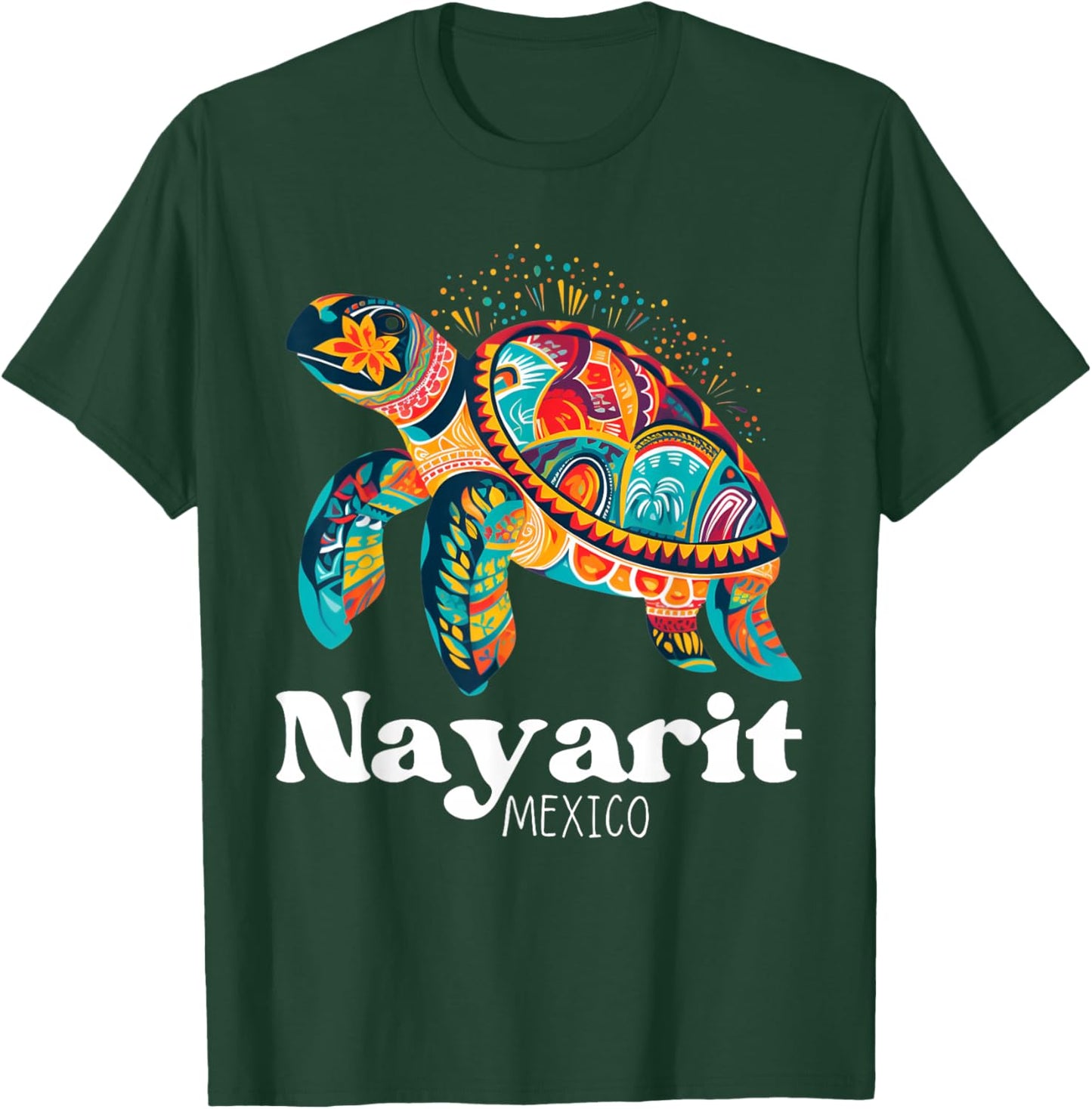 Mexico Nayarit Souvenir / Turtle Nayarit T-Shirt - T-Shirt | Forest