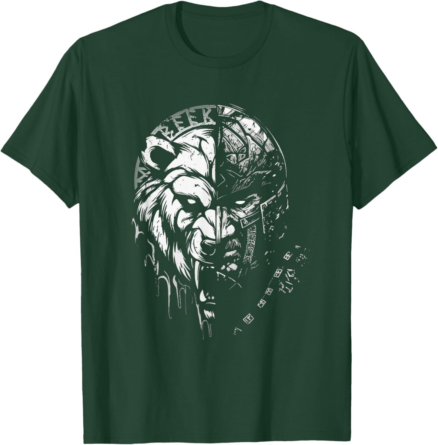 Berserk Warrior Odin Runes Norse Mythology Vikings T-Shirt - T-Shirt | Forest