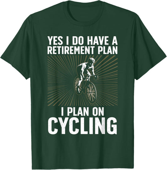 Funny Cycling Art Women Bicyclist Bike Racing Biker T-Shirt - T-Shirt | Forest
