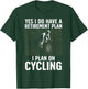 Funny Cycling Art Women Bicyclist Bike Racing Biker T-Shirt - T-Shirt | Forest