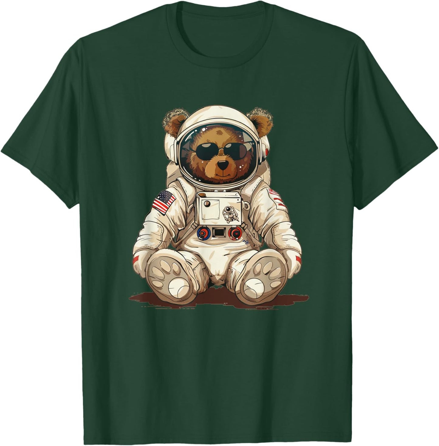 Cool Astronaut Teddy Bear Costume for Boys and Girls T-Shirt - T-Shirt | Forest
