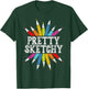 Pretty Sketchy Artist Drawing Sketching Colored Pencils T-Shirt - T-Shirt | Forest