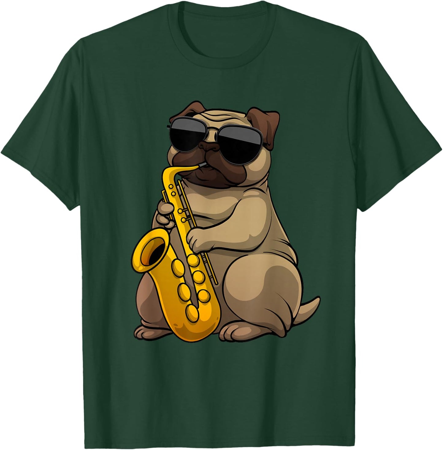 Cute Saxophone Design Women Saxophone Band Player T-Shirt - T-Shirt | Forest