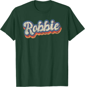 Robbie Personalisiertes Namensshirt Custom Lettering 70er Jahre T-Shirt - T-Shirt | Forest