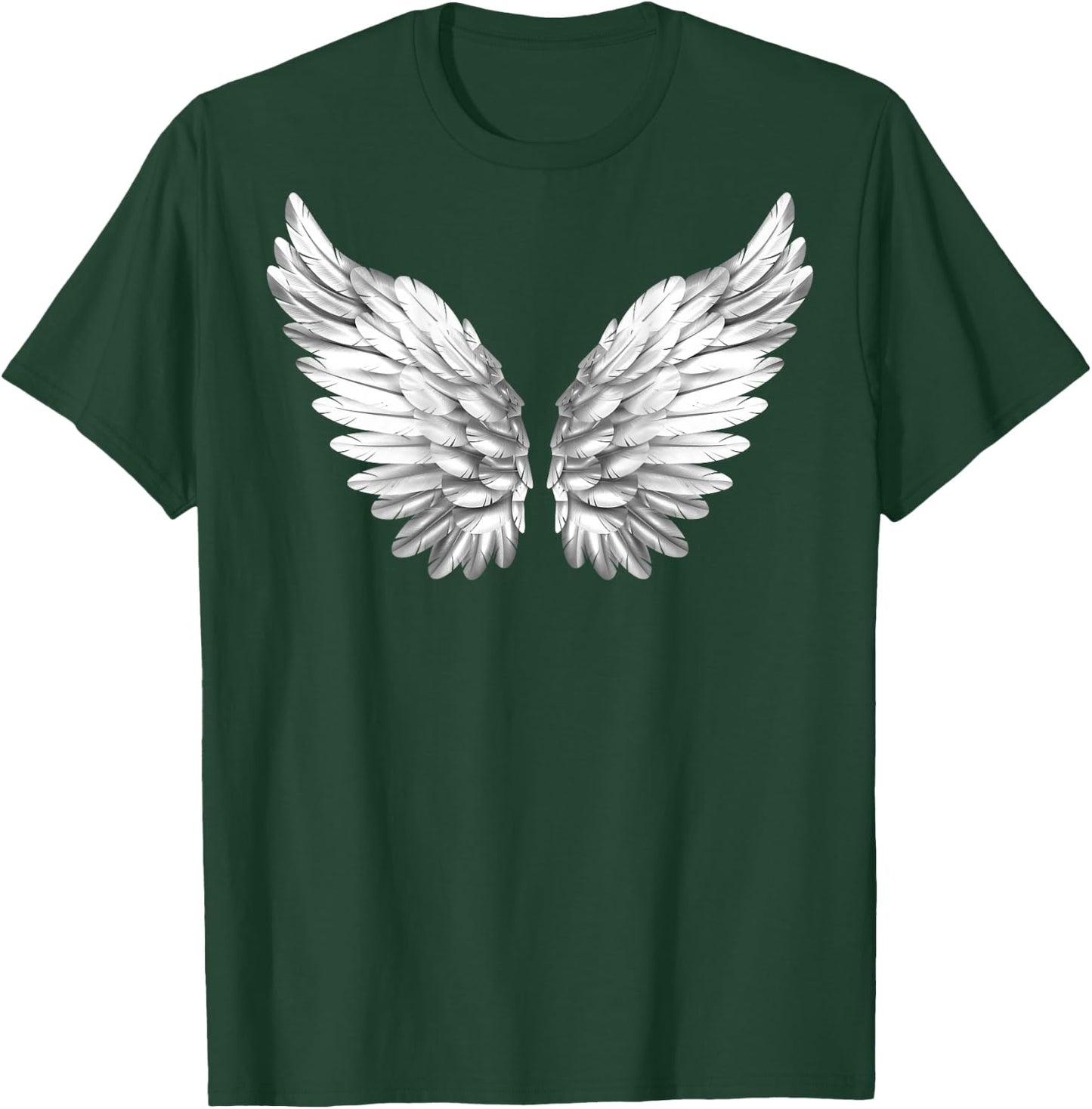 White Wings Freedom Guardian & Women Angel T-Shirt - T-Shirt | Forest