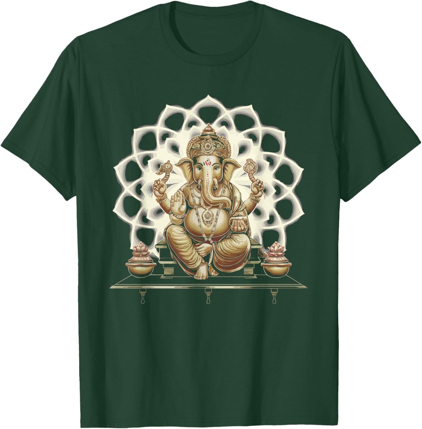 Ganesh Chaturthi Hindu Festival Elephant Lord Ganesha T-Shirt - T-Shirt | Forest