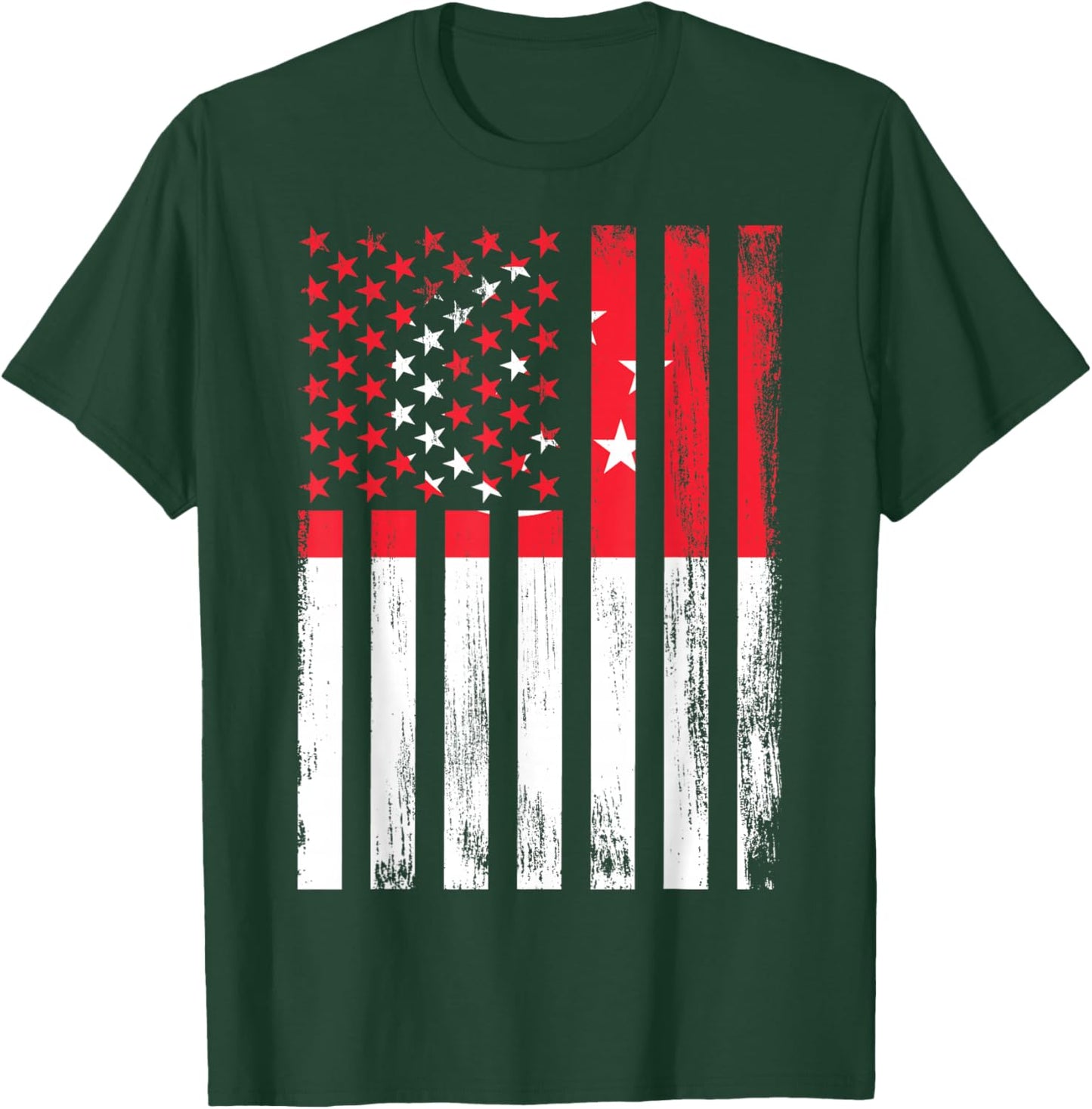 Singapore & USA T-Shirt - T-Shirt | Forest