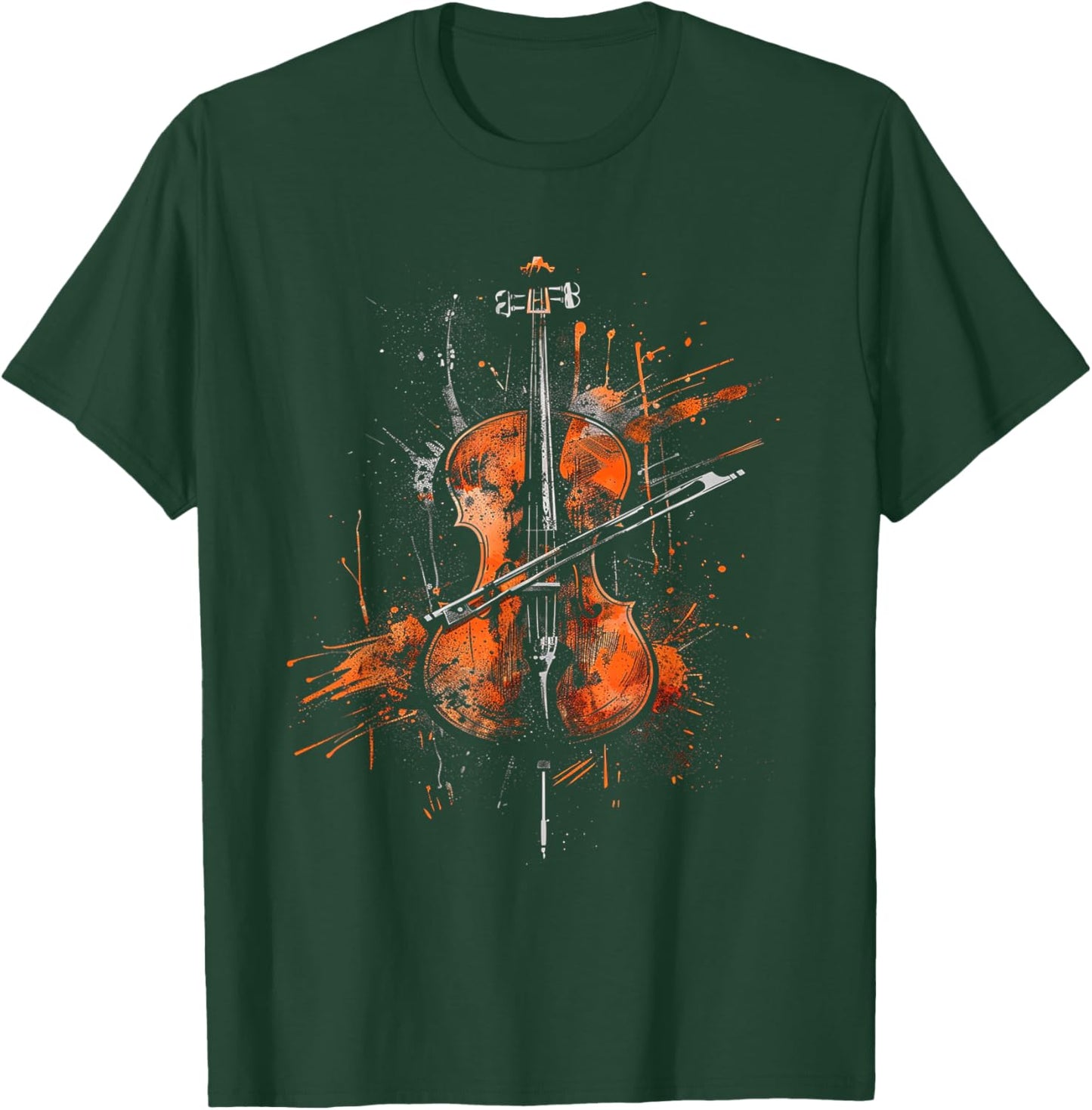 Cello Sketch T-Shirt - T-Shirt | Forest
