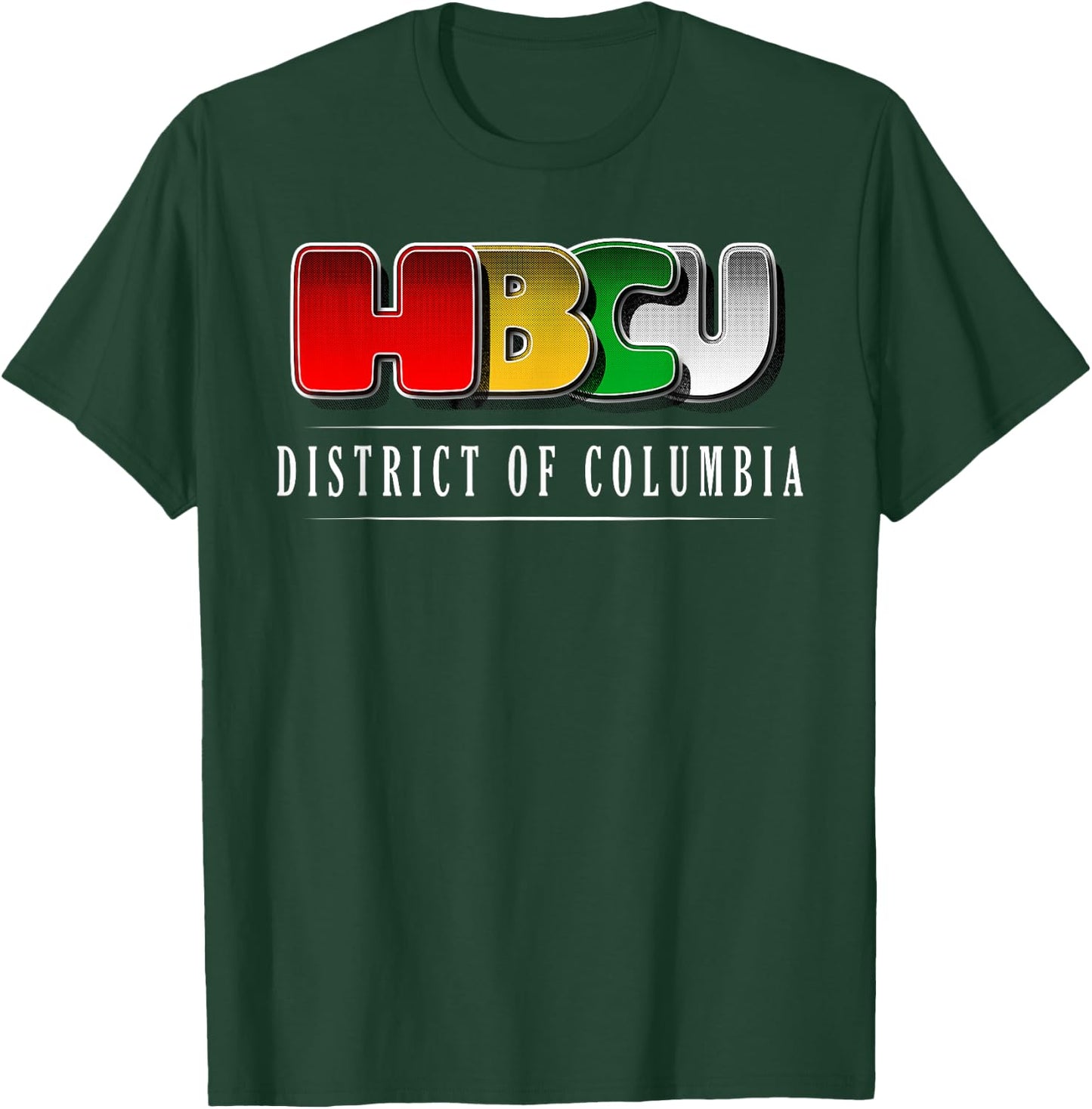 HBCU District of Columbia Pride African American Heritage T-Shirt - T-Shirt | Forest