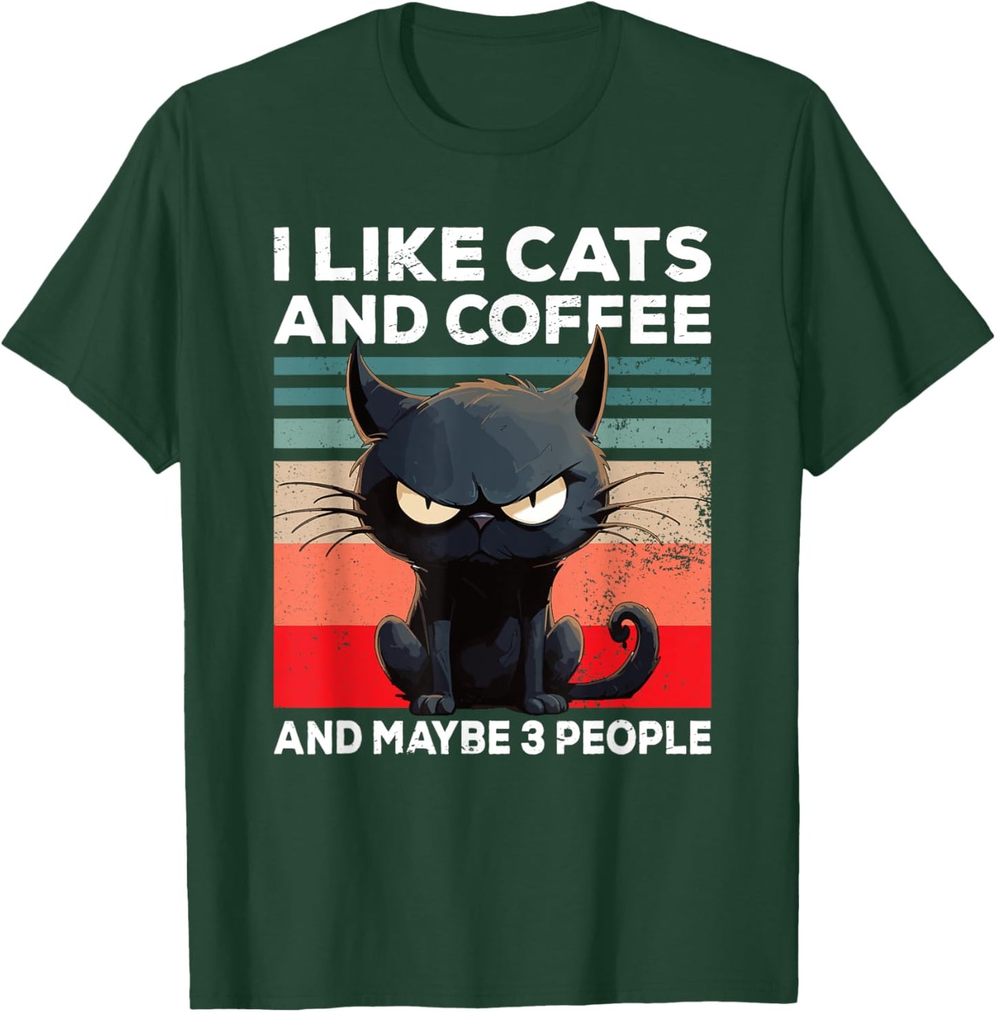 Coffee Cat I I like cats and coffee and maybe 3 people Women T-Shirt - T-Shirt | Forest