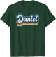 Daniel First Name Boy Vintage Style 70s 80s Personalized T-Shirt - T-Shirt | Forest