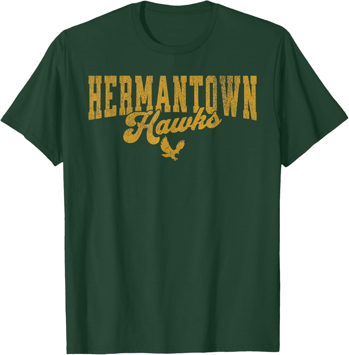Hermantown Minnesota MN Hermantown Hawks Vintage Look T-Shirt - T-Shirt | Forest