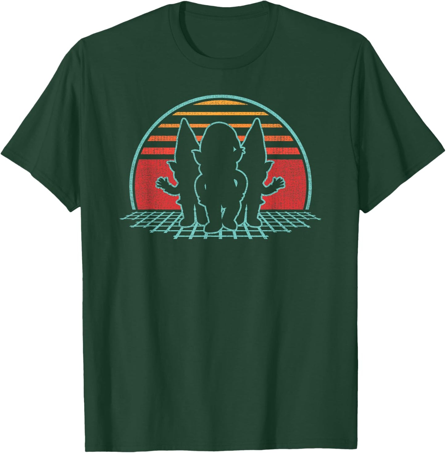 Gnomes Retro Vintage 80s Style Garden Gnome Lover Gift T-Shirt - T-Shirt | Forest
