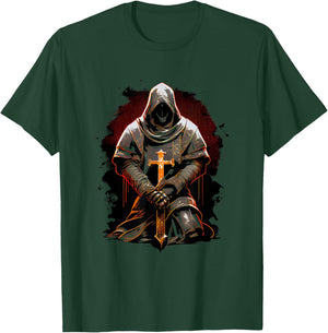 Knights Templar Christian God Warrior Crusader Gift T-Shirt - T-Shirt | Forest