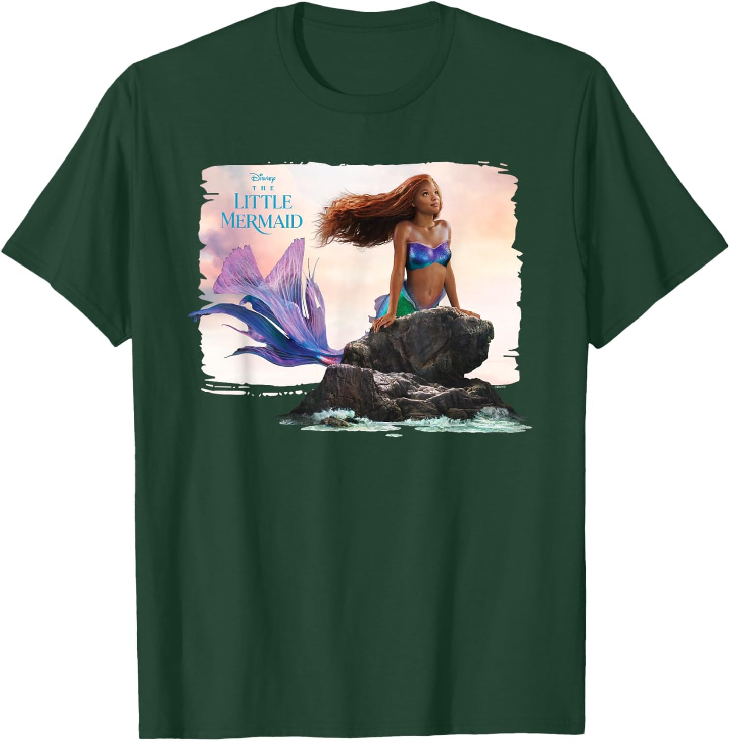 Disney The Little Mermaid Ariel Live-Action Movie Sea Rock T-Shirt - T-Shirt | Forest
