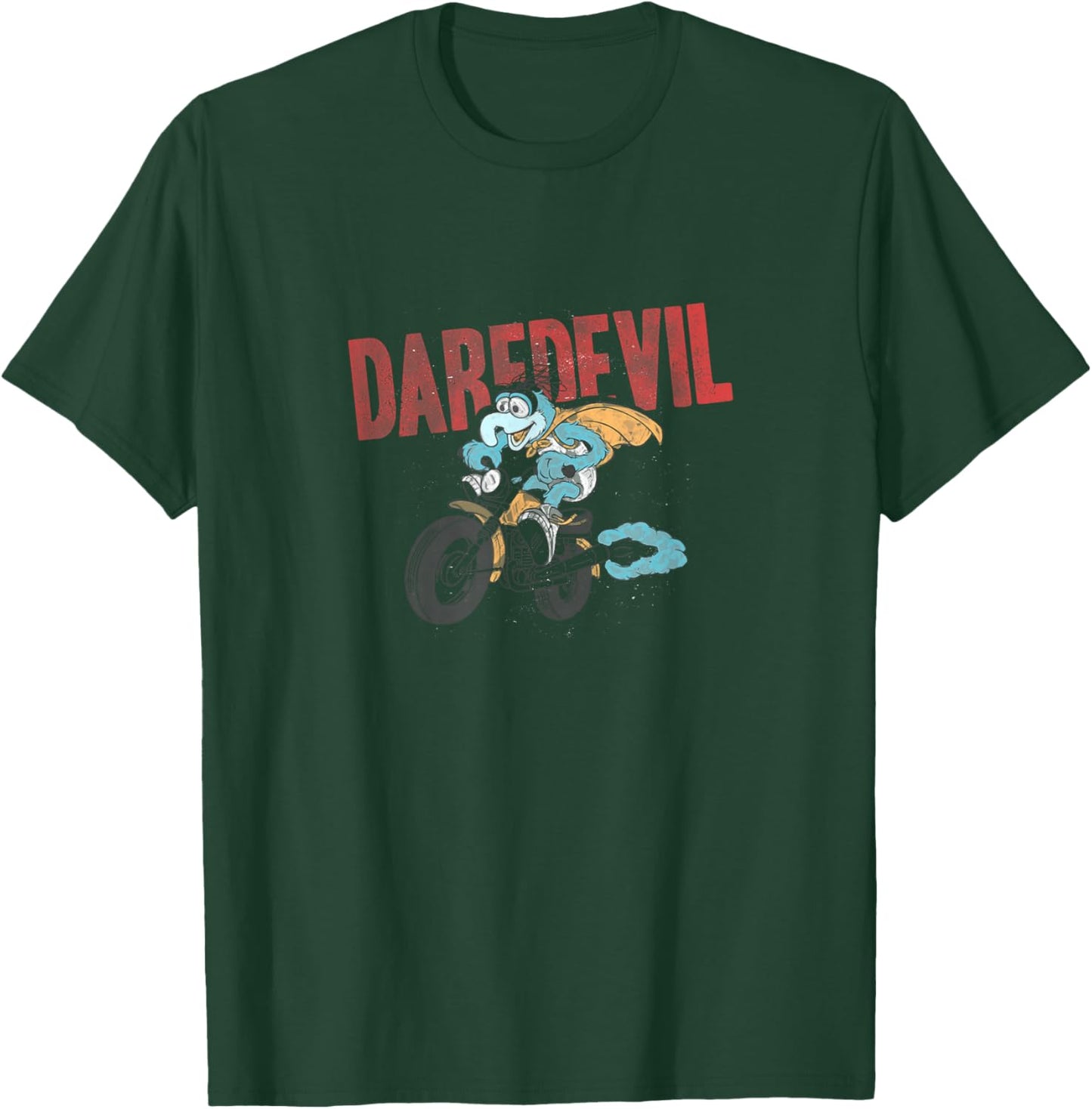 Disney The Muppets Gonzo Vintage Daredevil Motorcycle Ride T-Shirt - T-Shirt | Forest