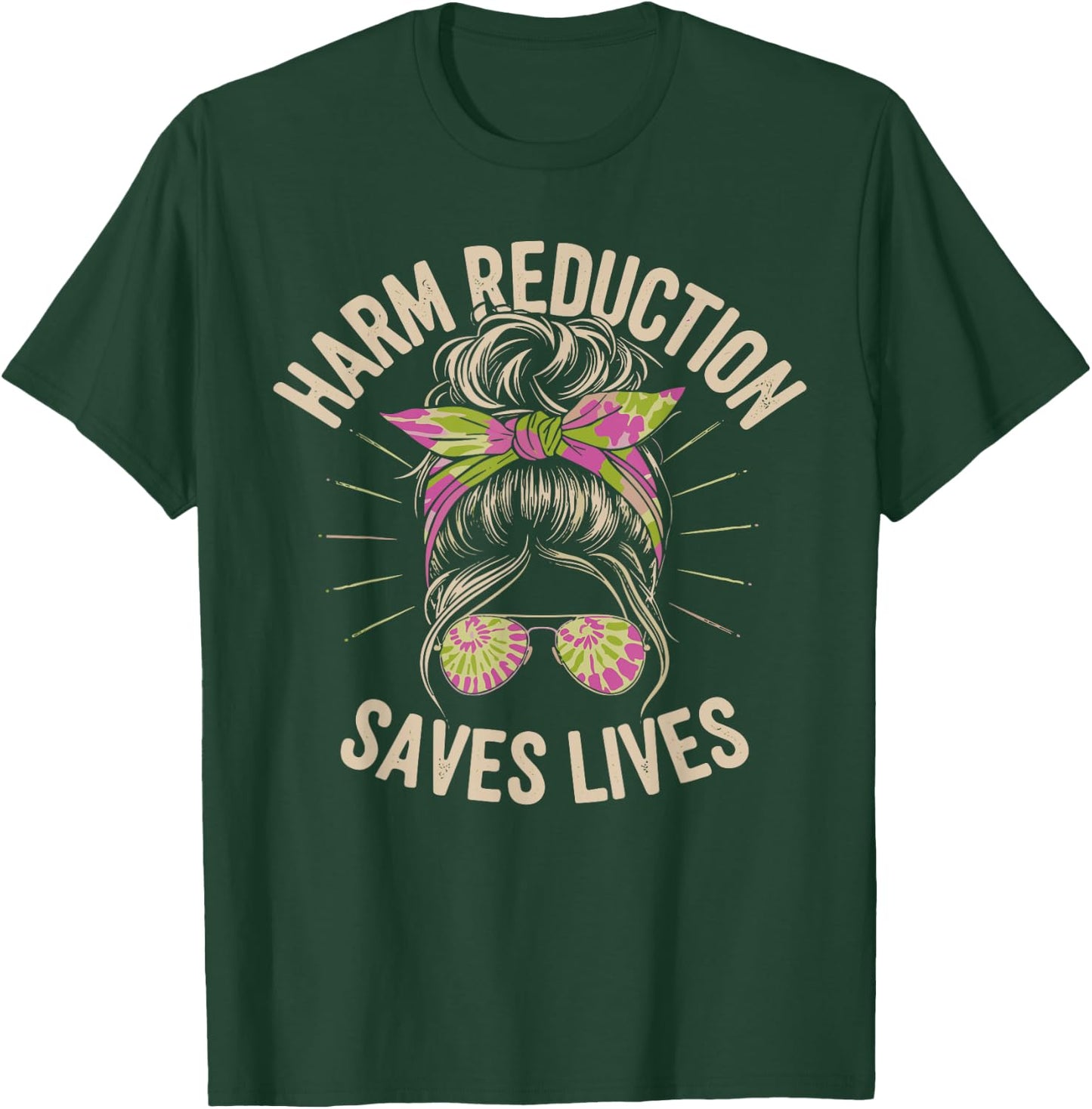 Harm Reduction Saves Lives Mental Health Awareness Month Men T-Shirt - T-Shirt | Forest