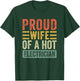 Proud Wife of a Hot Electrician Funny Husband Wife T-Shirt - T-Shirt | Forest