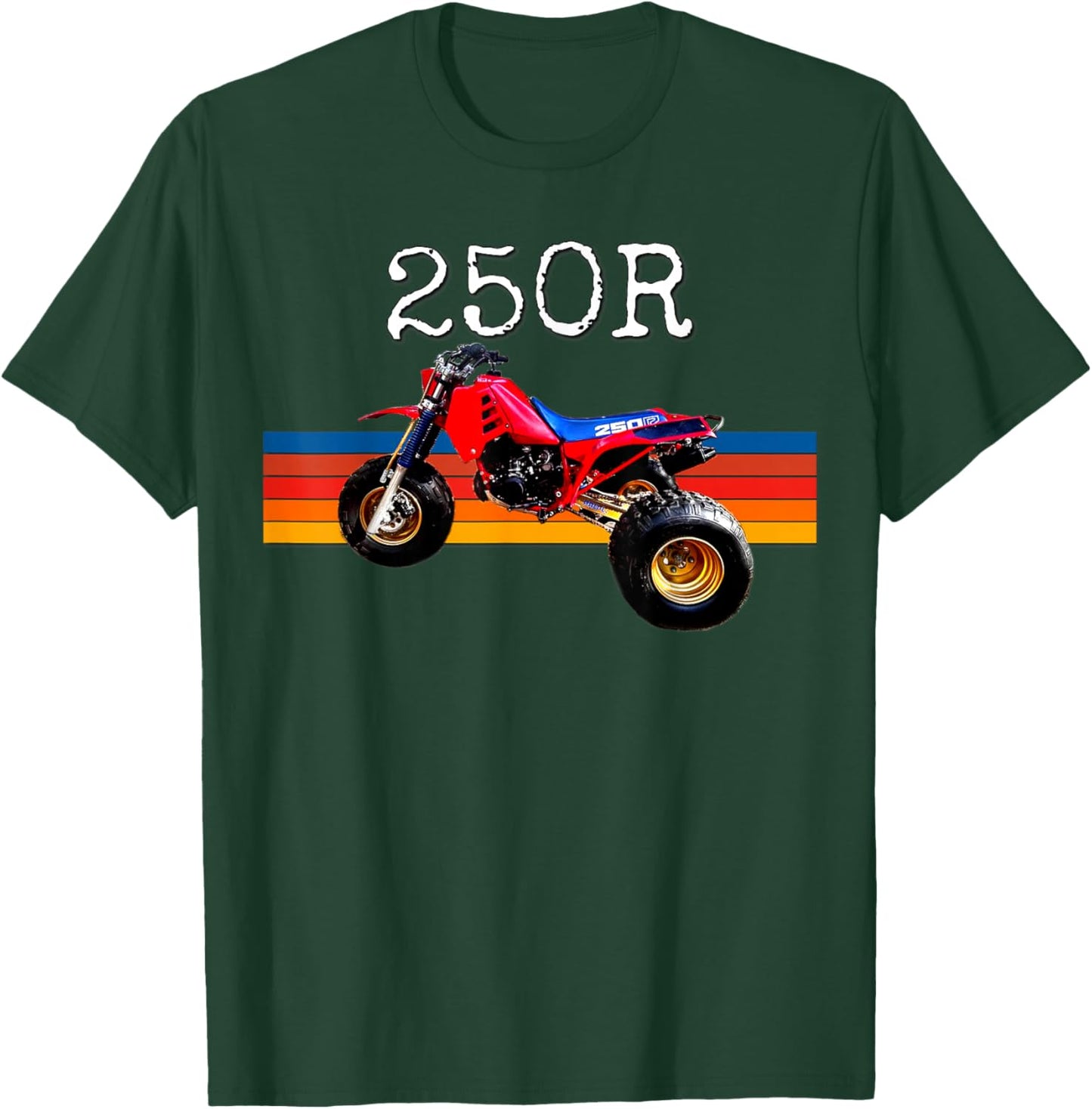 1985 Vintage Retro Three Wheeler ATV ATC 250R T-Shirt - T-Shirt | Forest