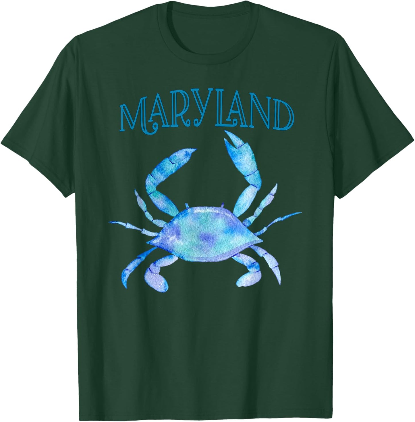 Maryland's Beautiful Chesapeake Bay Blue Crab - Maryland T-Shirt - T-Shirt | Forest