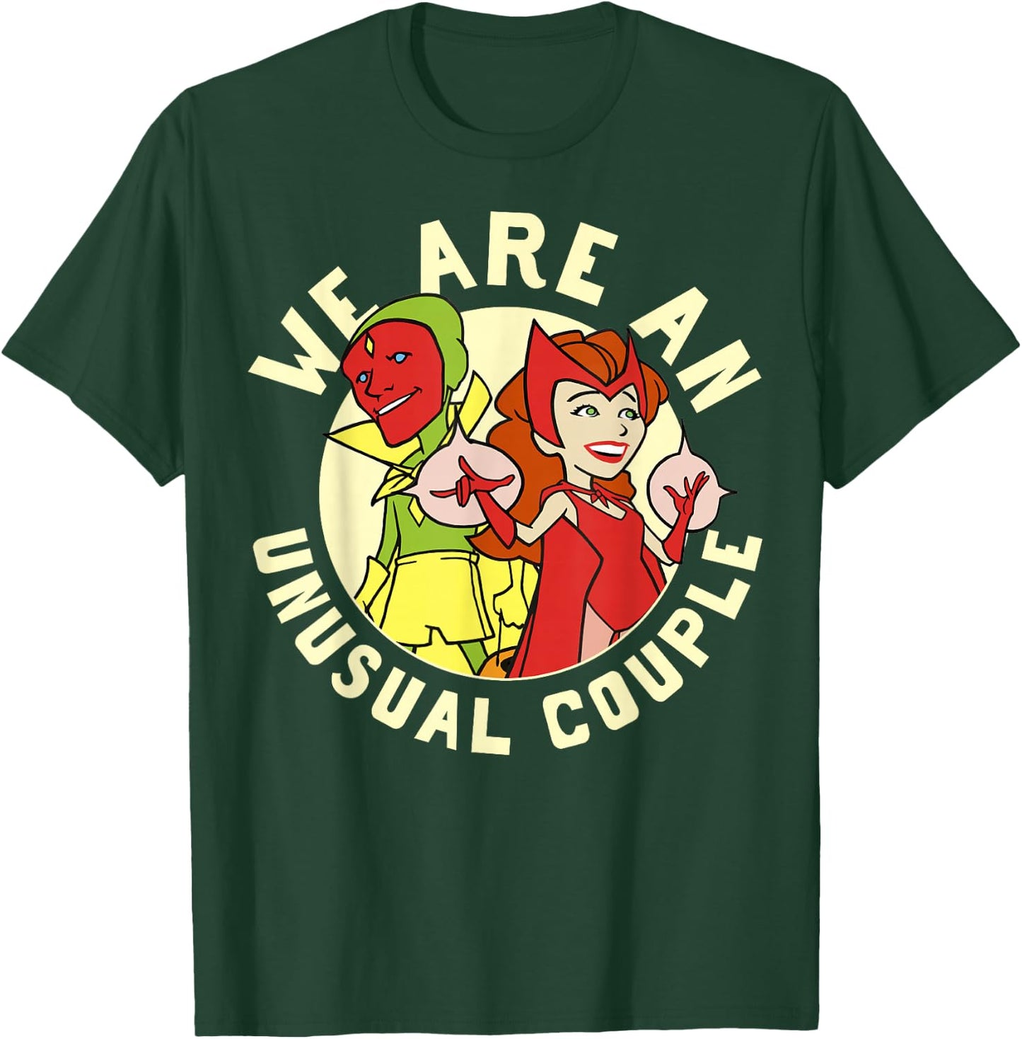 Marvel WandaVision Halloween We Are An Unusual Couple Retro T-Shirt - T-Shirt | Forest