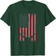 Retro American Flag Swimming Gift Swimmer Women Kids Men T-Shirt - T-Shirt | Forest