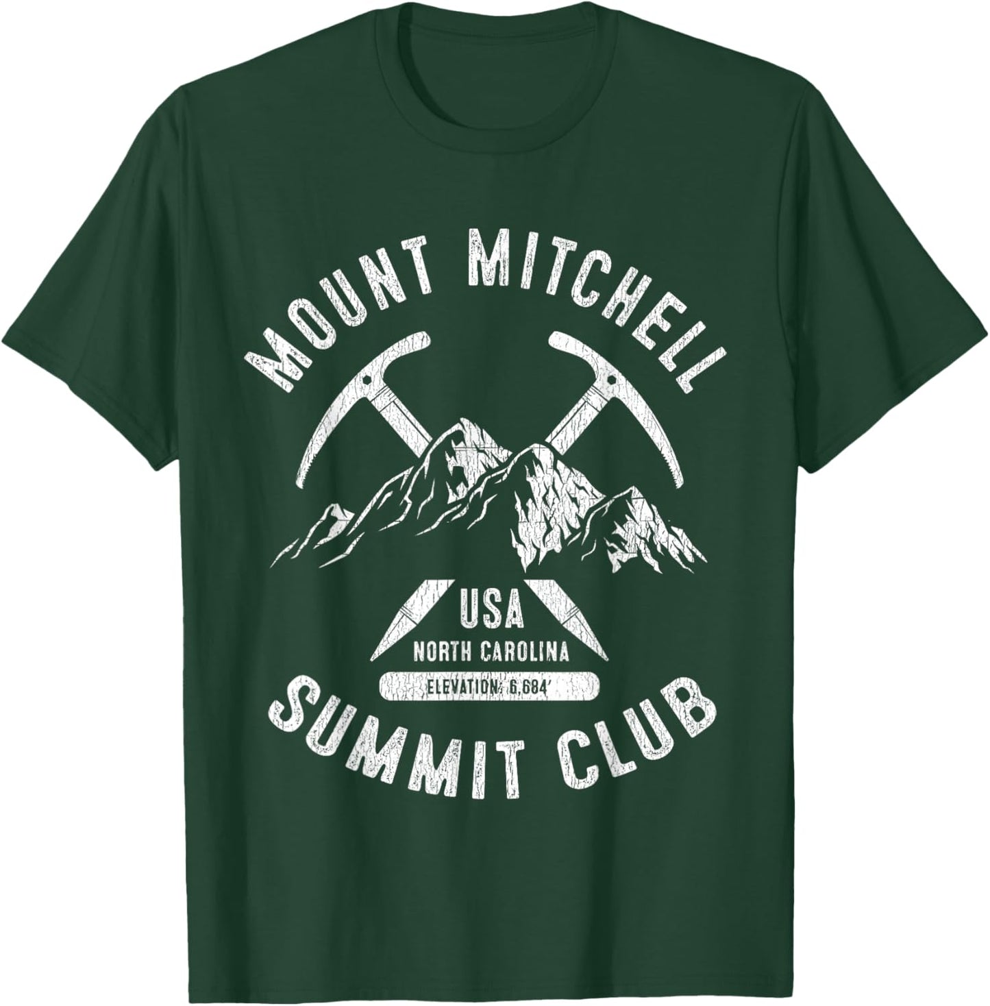 Mount Mitchell Summit Club I Climbed Mt Mitchell T-Shirt - T-Shirt | Forest