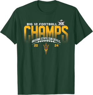 Arizona State Sun Devils Big 12 Champs 2024 Football Icon T-Shirt - T-Shirt | Forest