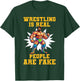 Powerhouse Pro Wrestling Apparel Pro Wrestling Champ Vintage Retro Distressed Wrestler Design T-Shirt - T-Shirt | Forest
