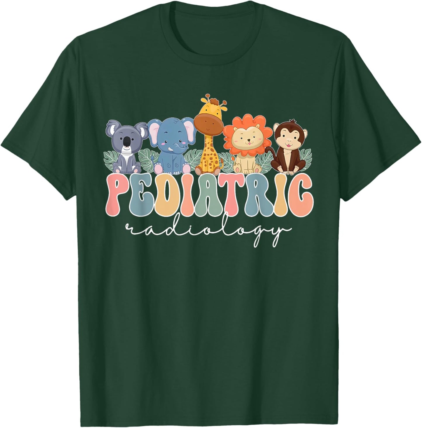 Pediatric Radiology Cute Animals Pediatric Radiologist X-ray T-Shirt - T-Shirt | Forest