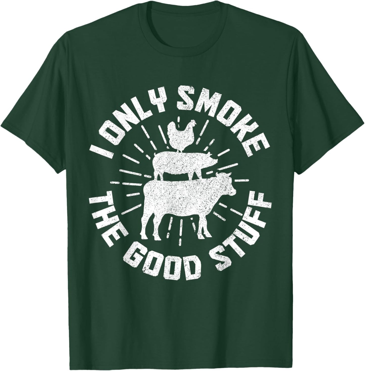 BBQ Meat Smoking Smoker Grill Grilling Chef Funny T-Shirt - T-Shirt | Forest
