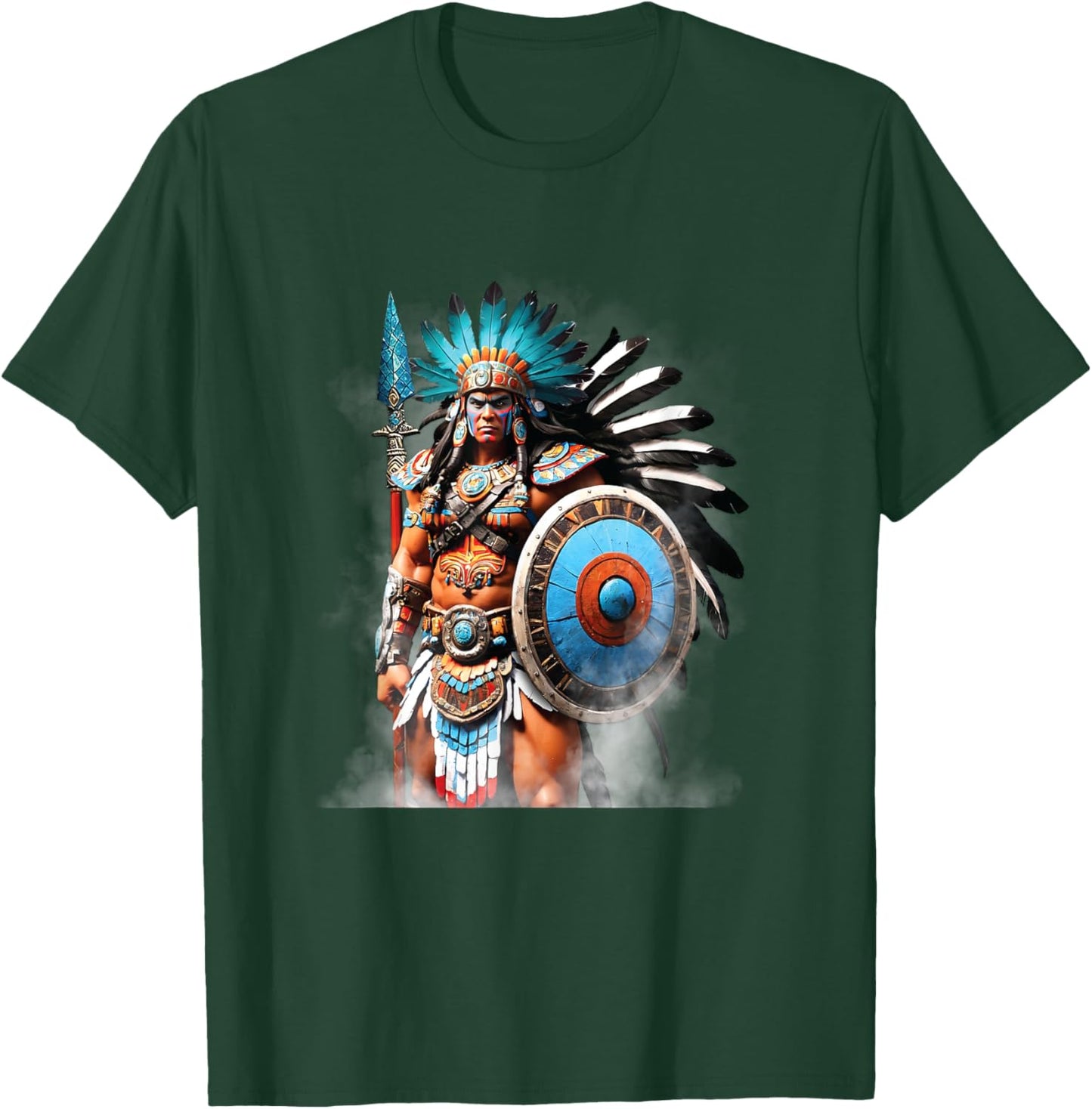 Huitzilopochtli Aztec Sun and War God Tenochtitlan Mayan T-Shirt - T-Shirt | Forest