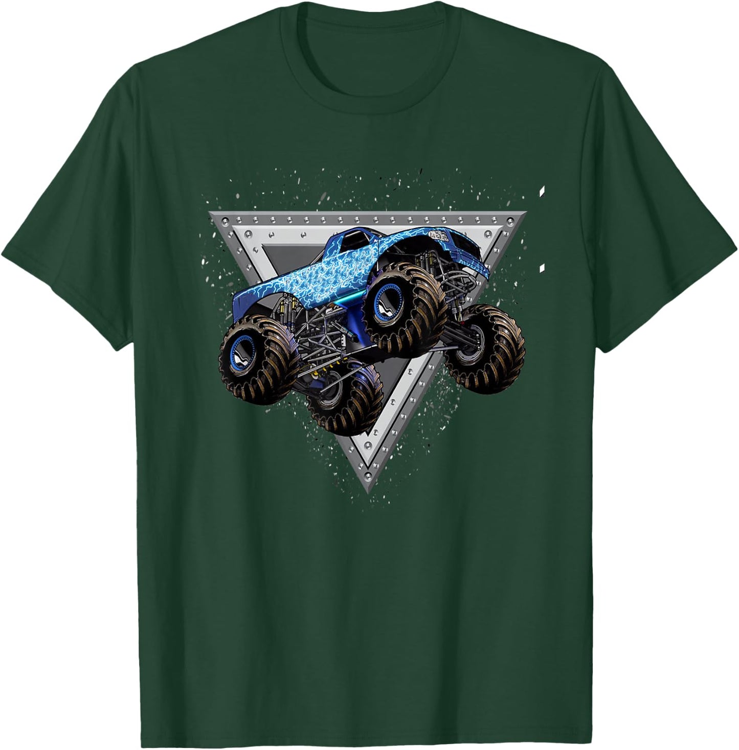 Monster Truck Shirt for Adults and Kids - Blue Truck T-Shirt - T-Shirt | Forest