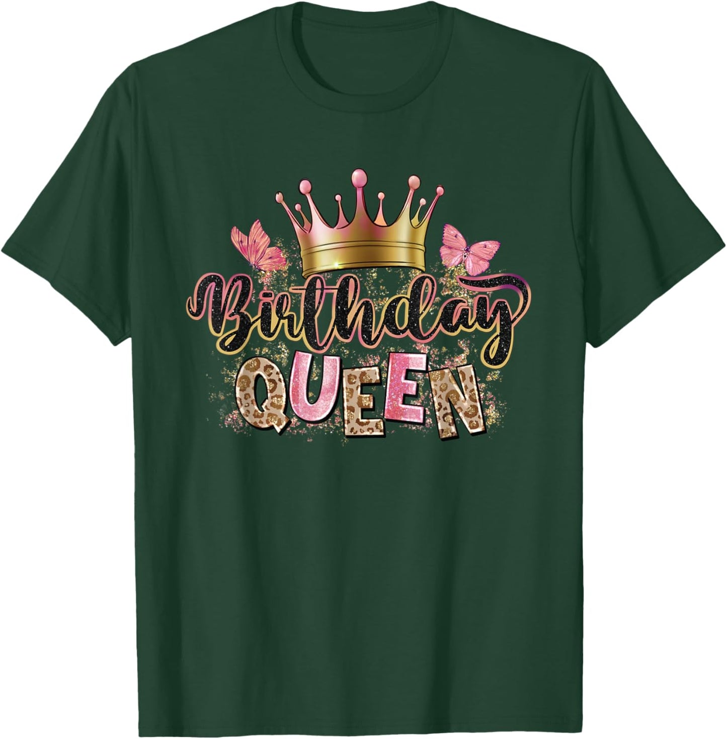 Birthday Queen Cool Couples Matching Birthday Party T-Shirt - T-Shirt | Forest