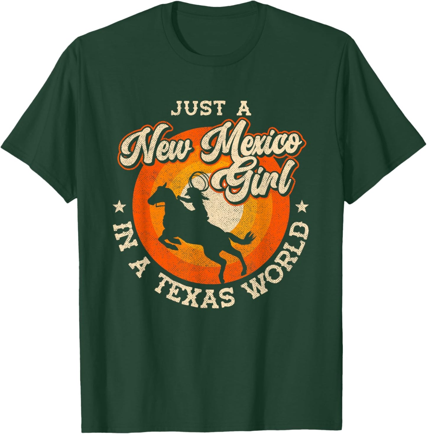 Just A New Mexico Girl In A Texas World Proud New Mexicans T-Shirt - T-Shirt | Forest