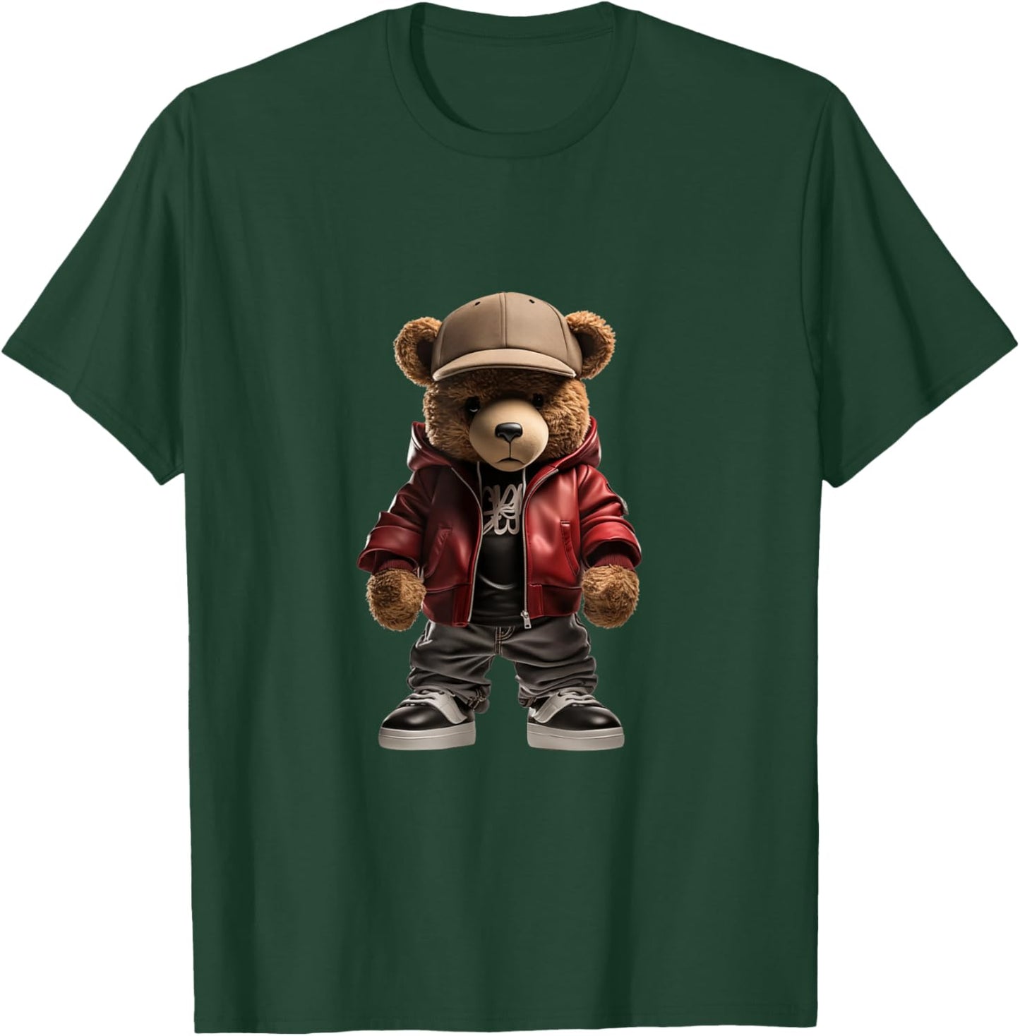 Urban hip hop novelty graphic teddy bear T-Shirt - T-Shirt | Forest