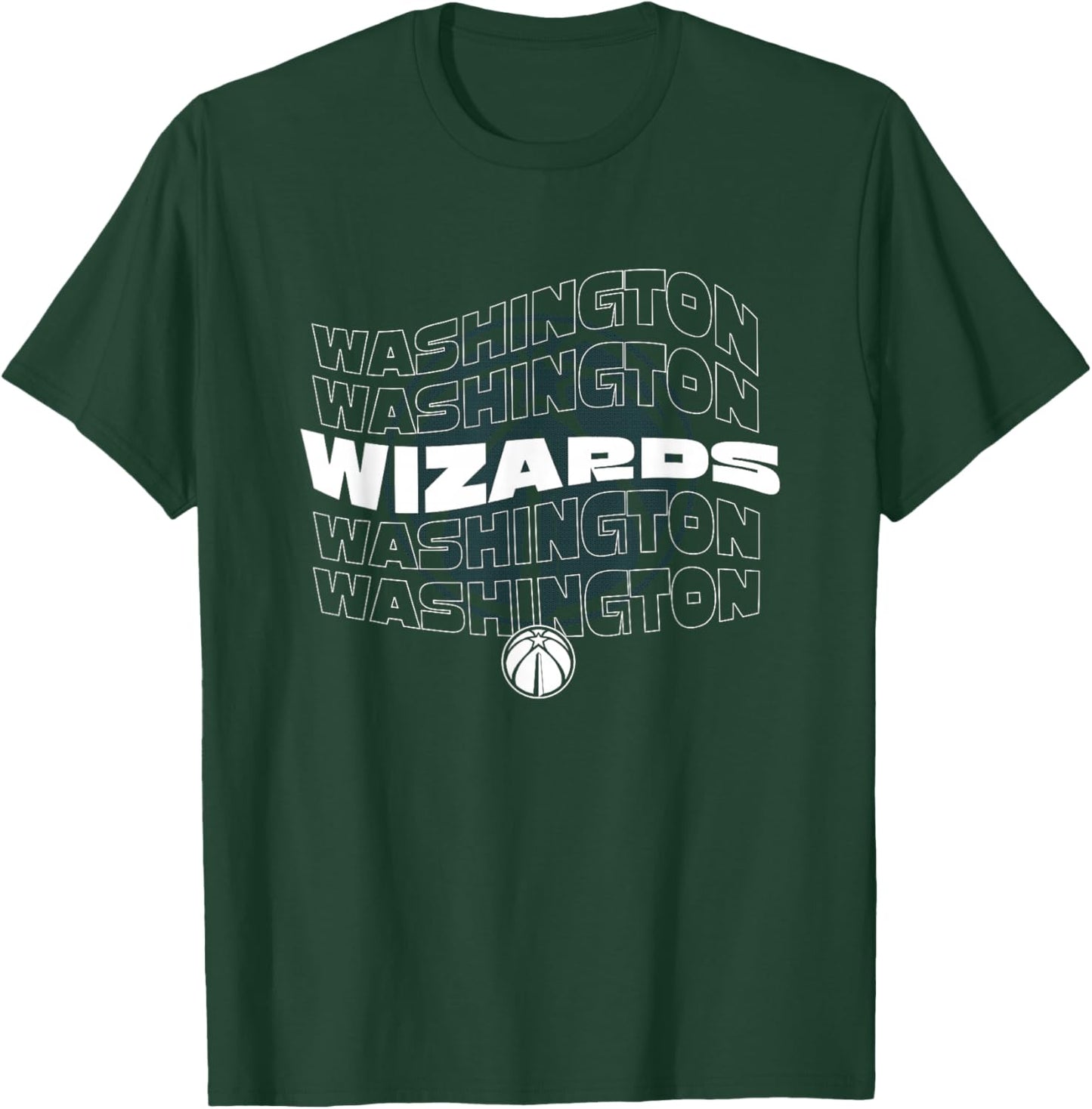 NBA Washington Wizards Wave Outline Team Logo T-Shirt - T-Shirt | Forest