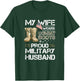My Wife Wears Combat Boots Proud Military Husband T-Shirt - T-Shirt | Forest