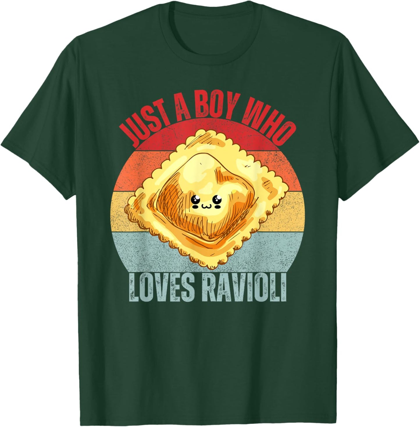 Cute Ravioli Just a Boy Who Loves Ravioli Pasta Dough Wrap T-Shirt - T-Shirt | Forest