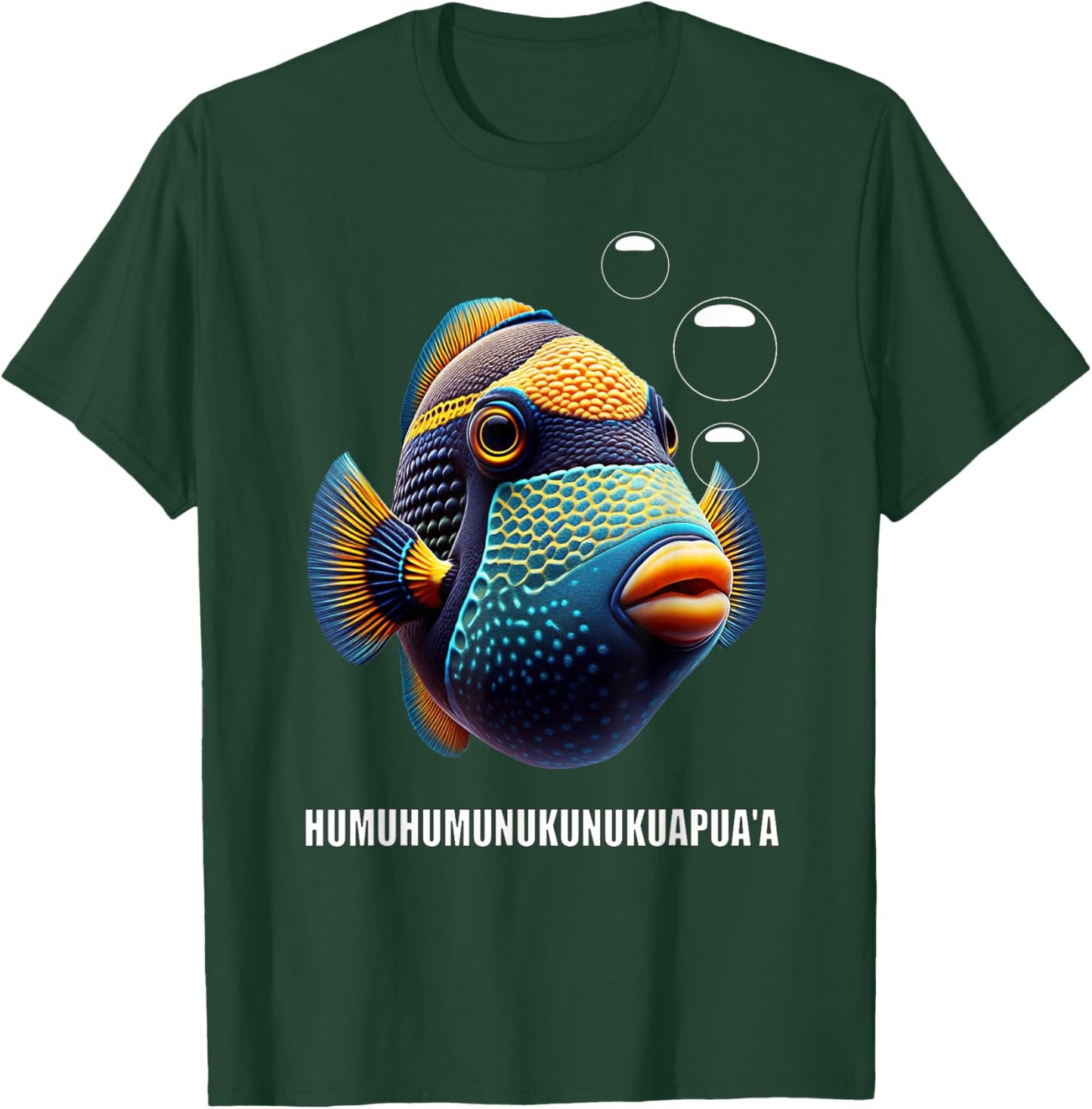Humuhumunukunukuapua'a Hawaiian Reef Triggerfish Hawaii T-Shirt - T-Shirt | Forest