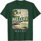 Kittery Maine ME Coastal Charm SD184 T-Shirt - T-Shirt | Forest